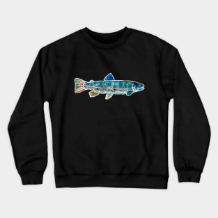 Fishes in Stitches 07 Trout Crewneck Sweatshirt